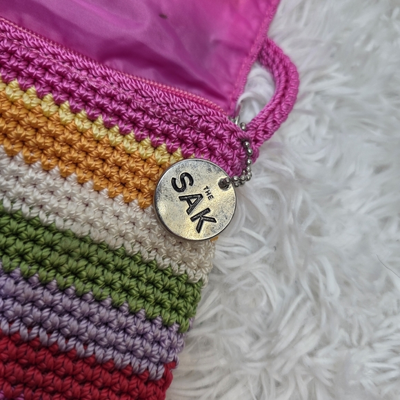 The sak Pink & multi-coloured crochet crossbody bag. - Picture 4 of 6